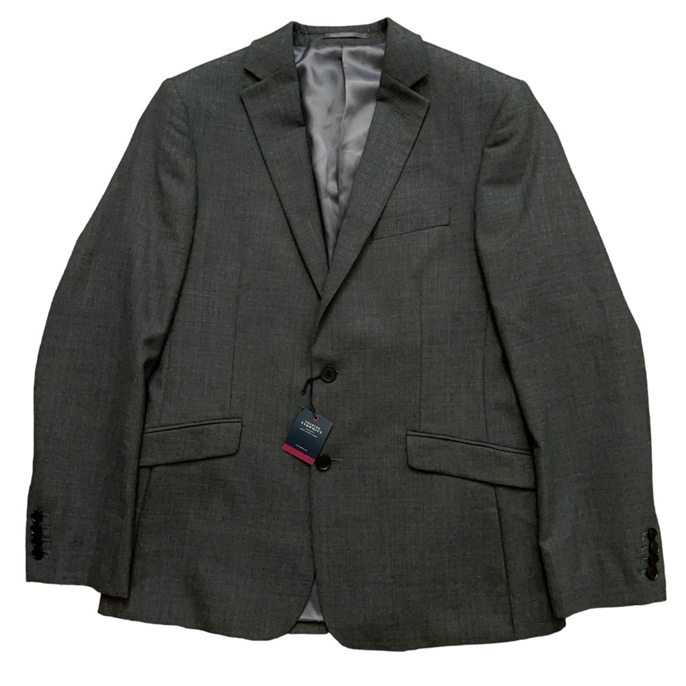 Charles Tyrwhitt Blazer Jacket Mens 42R Extra Slim Fit Sports Coat Wool Gray NWT